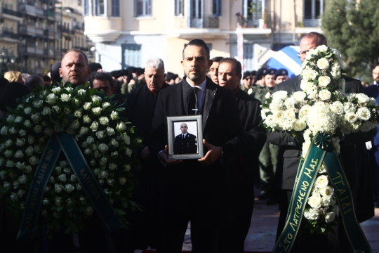 Κηδεία αστυνομικού Γιώργου Λυγγερίδη